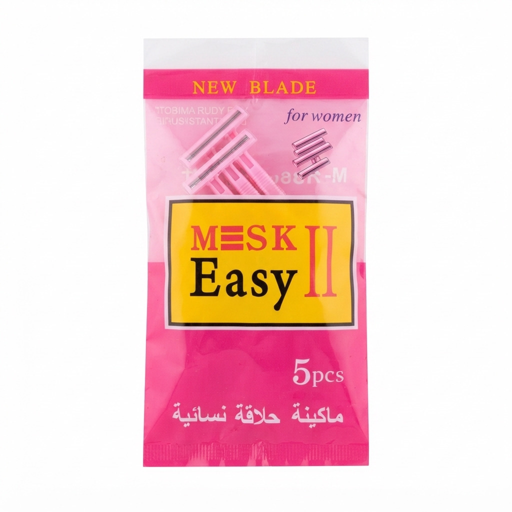 موس حلاقة مسك نسائي 5حبات وردي