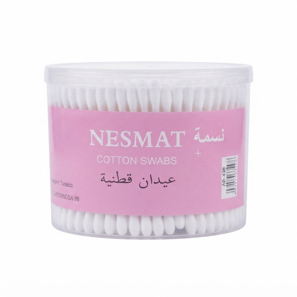 اعواد اذن نسمات 500 عود خشبي
