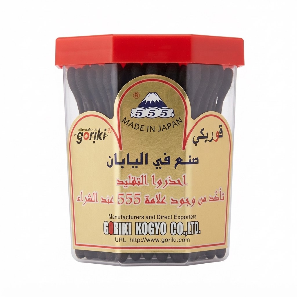 بنس شعر قوريكي ياباني كبير علبة