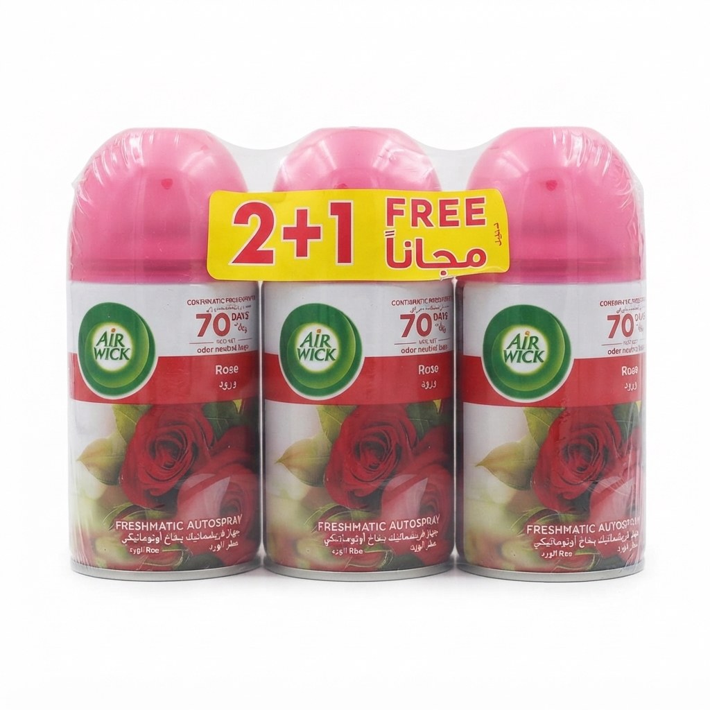 معطر جو اير ويك3*250 ملي برائحة الورد