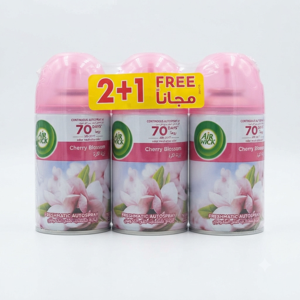 معطر جو اير ويك 3*250 ملي برائحة زهرة الكرز