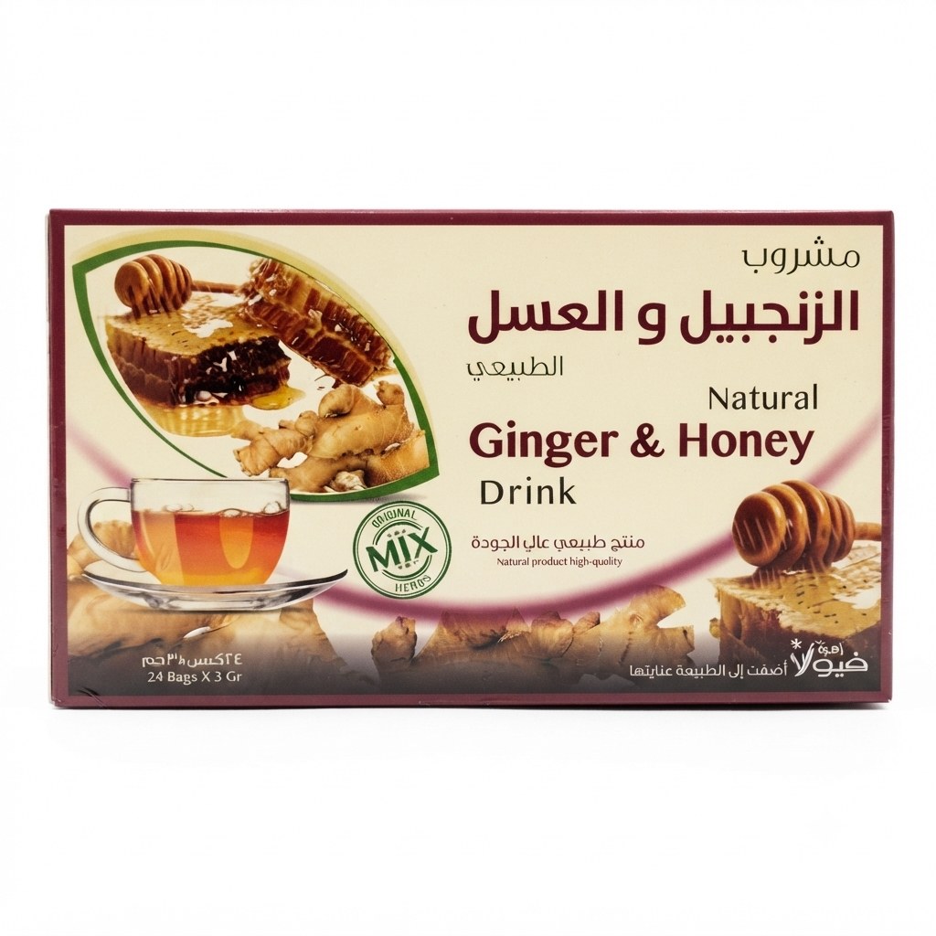 مشروب اعشاب زهرة فيولا 24 كيس الزنجبيل والعسل
