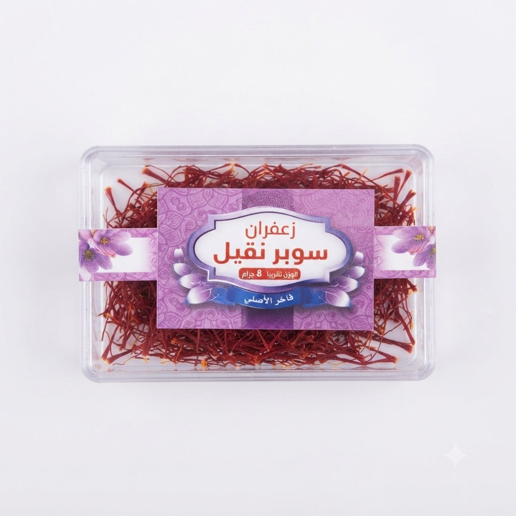 زعفران سوبر نقيل 8 جرام فاخر