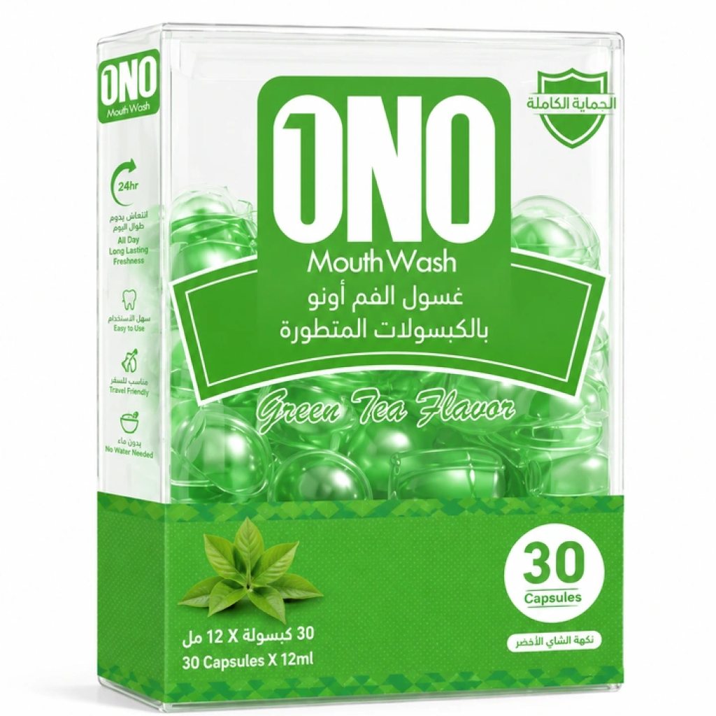 غسول فم ون اونو 30*12 ملي بنكهة الشاي الاخضر — ون اونو