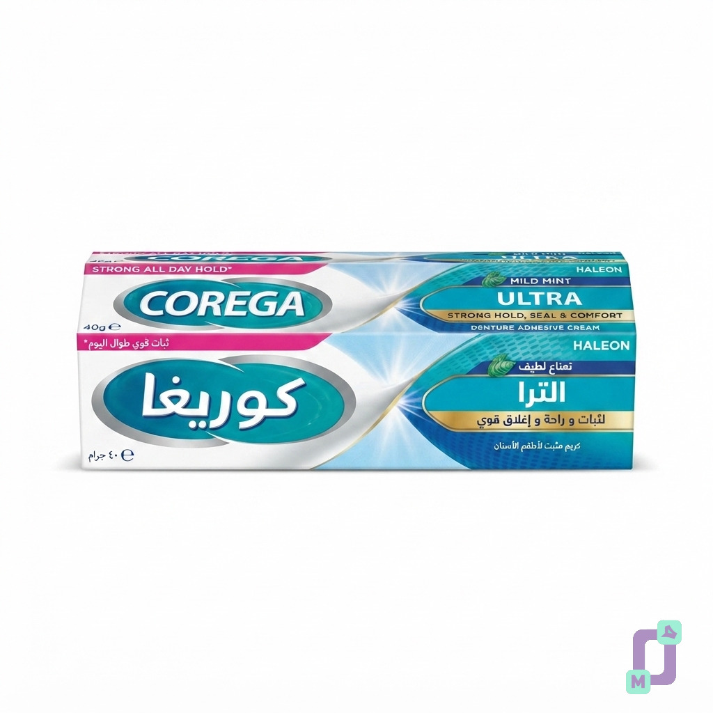 كريم مثبت طقم الاسنان كوريغا 40 جرام الترا