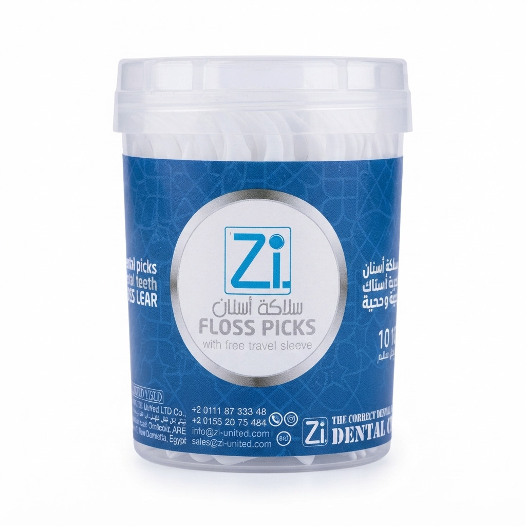 اعواد اسنان زي مع خيط شد 30 علبه مدورة