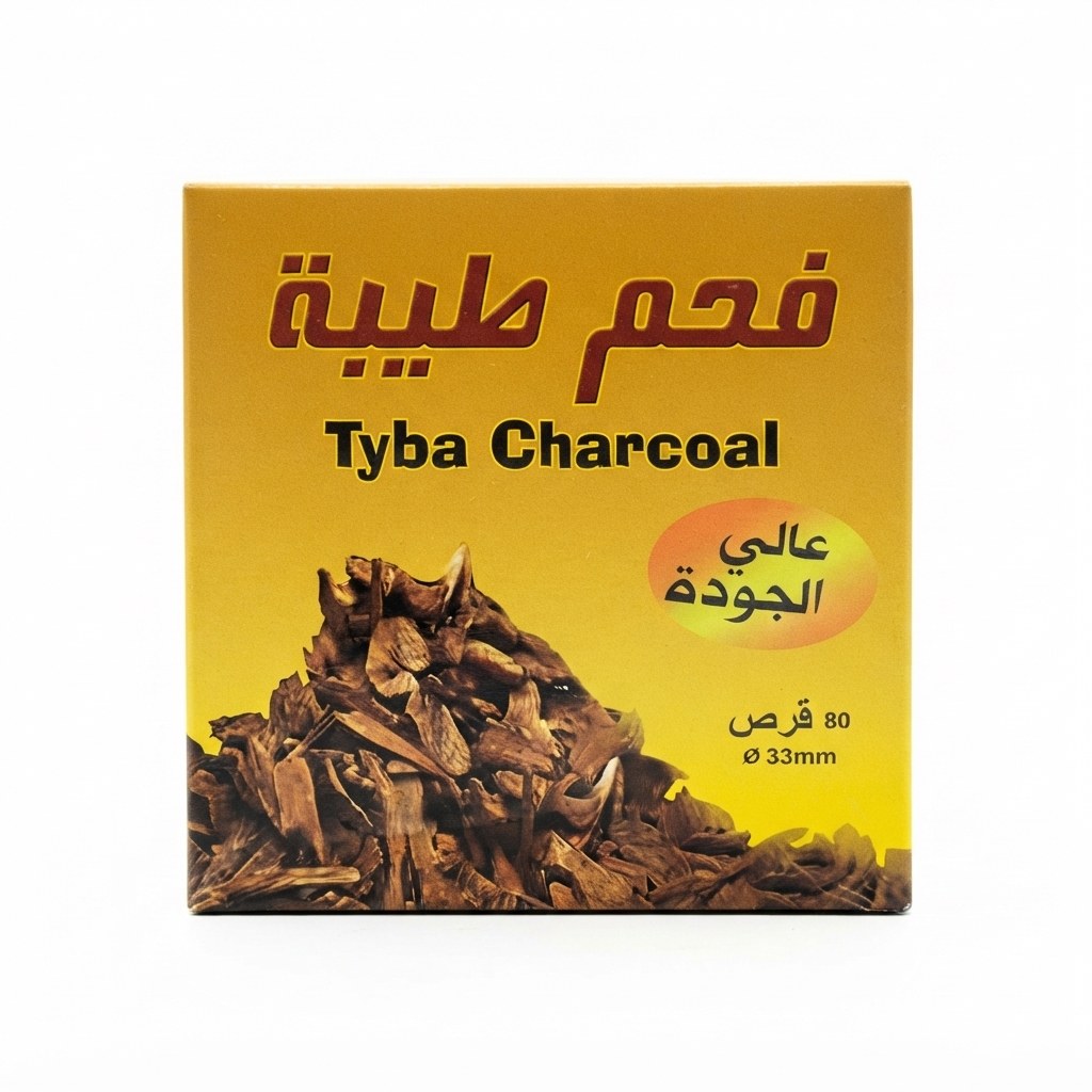 فحم طيبة 80 قرص — طيبة