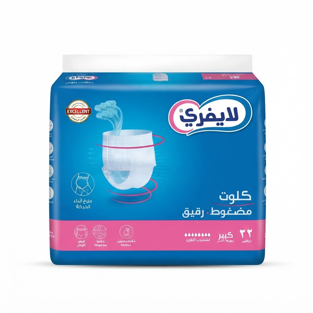 حفائض كبار السن لايفري كلوت كبير 32حفاض