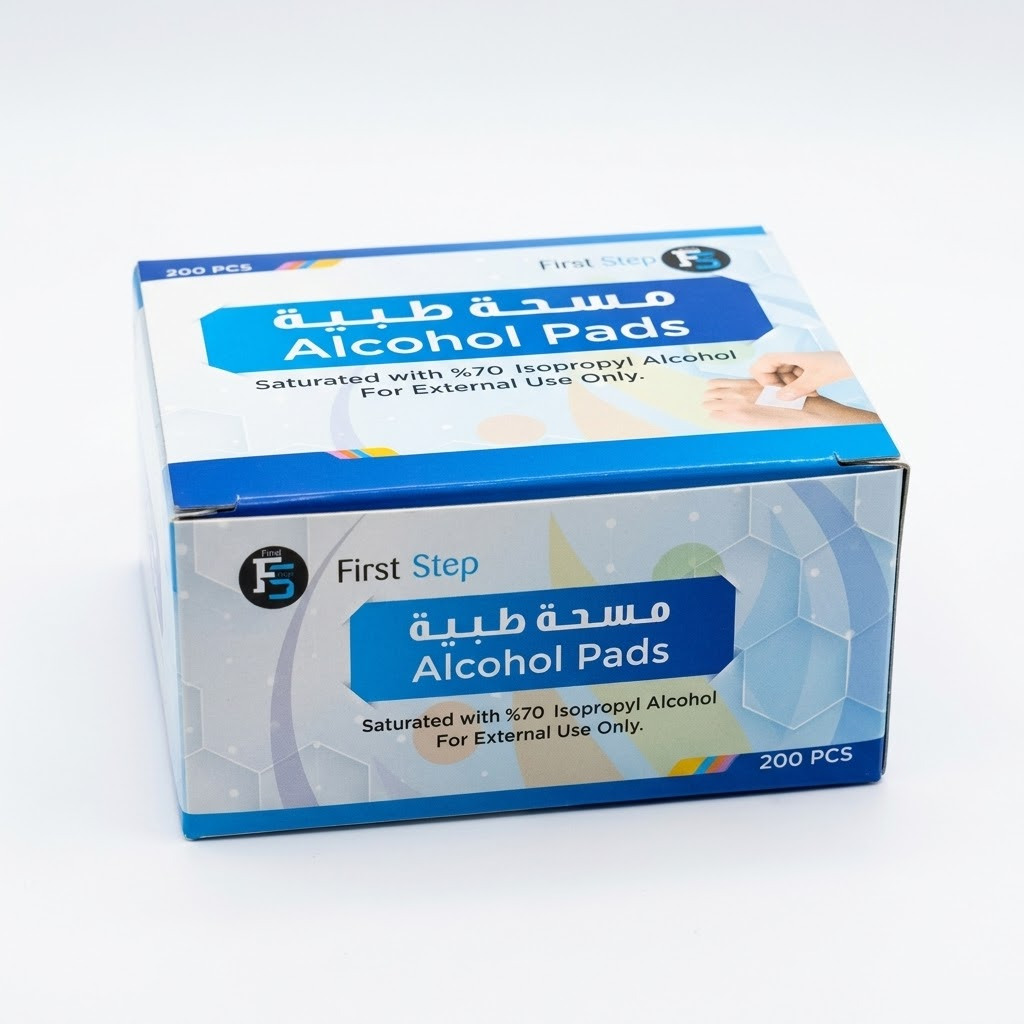 مسحة طبية فرست ستيب 200 حبة — فرست ستيب